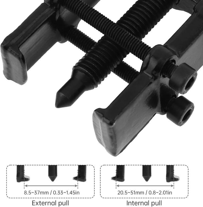 ChgImposs 2 Inch 2-Jaw Gear Puller, Adjustable CR-V Steel Bearing & Gear Separator Tool for Removing Bearings, Pulleys, Flywheels, Auto Mechanic Repair Tool - Image 4